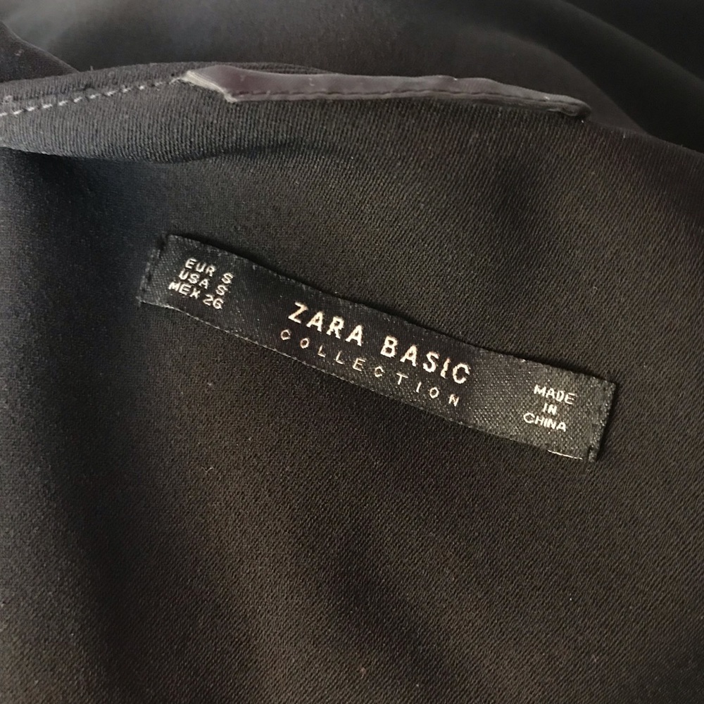 Zara Basic All Black Open Front Cardigan - image 5